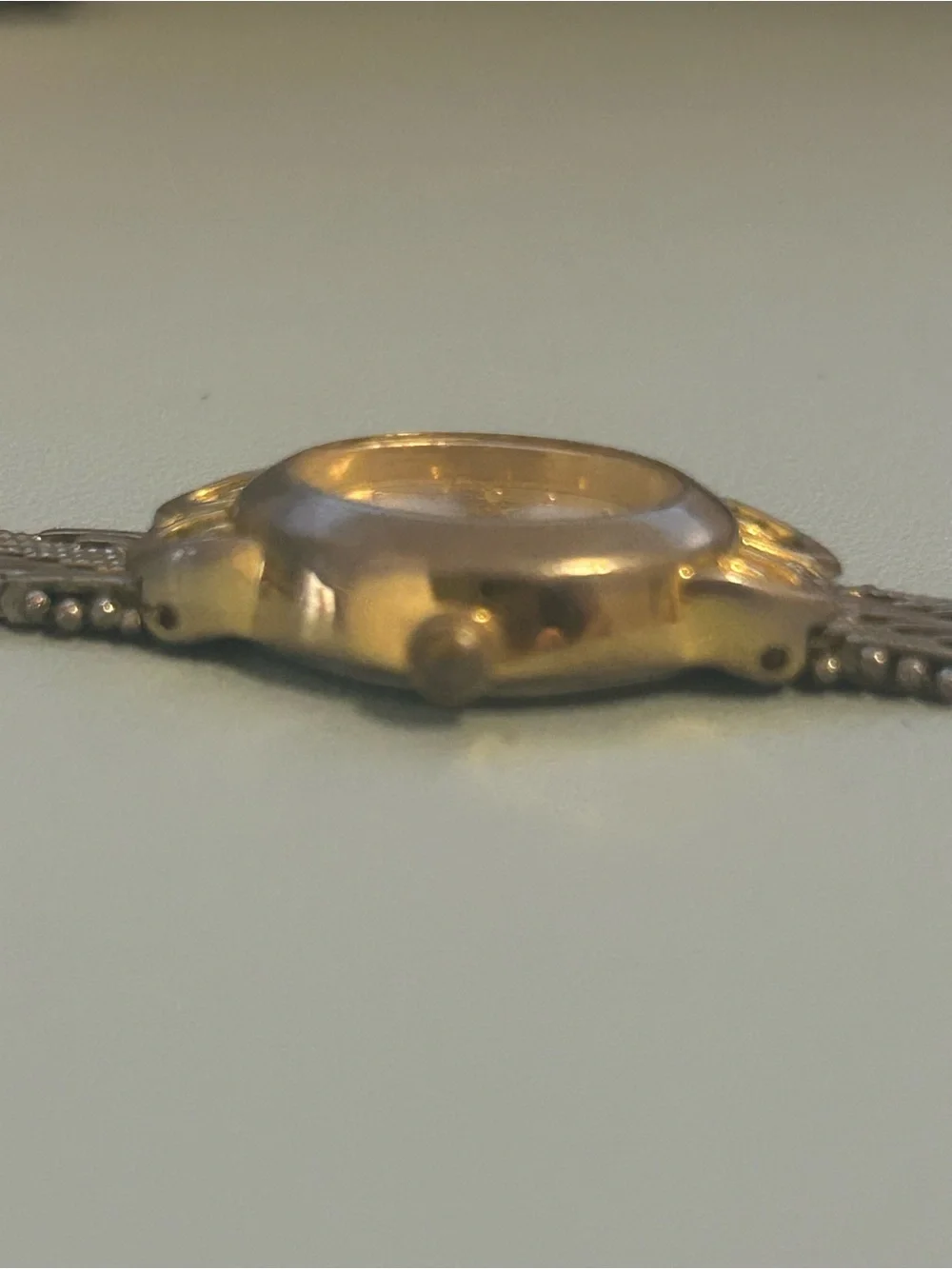 Vintage Vanity Fair Ladies Quartz Bracelet Watch Gold Silver Tone. Untested.